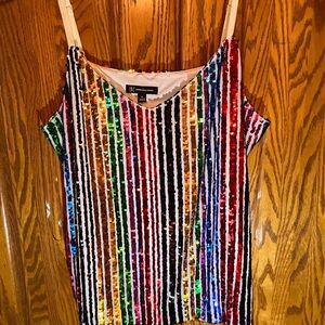 INC International Concepts Multicolor Sequin Camisole